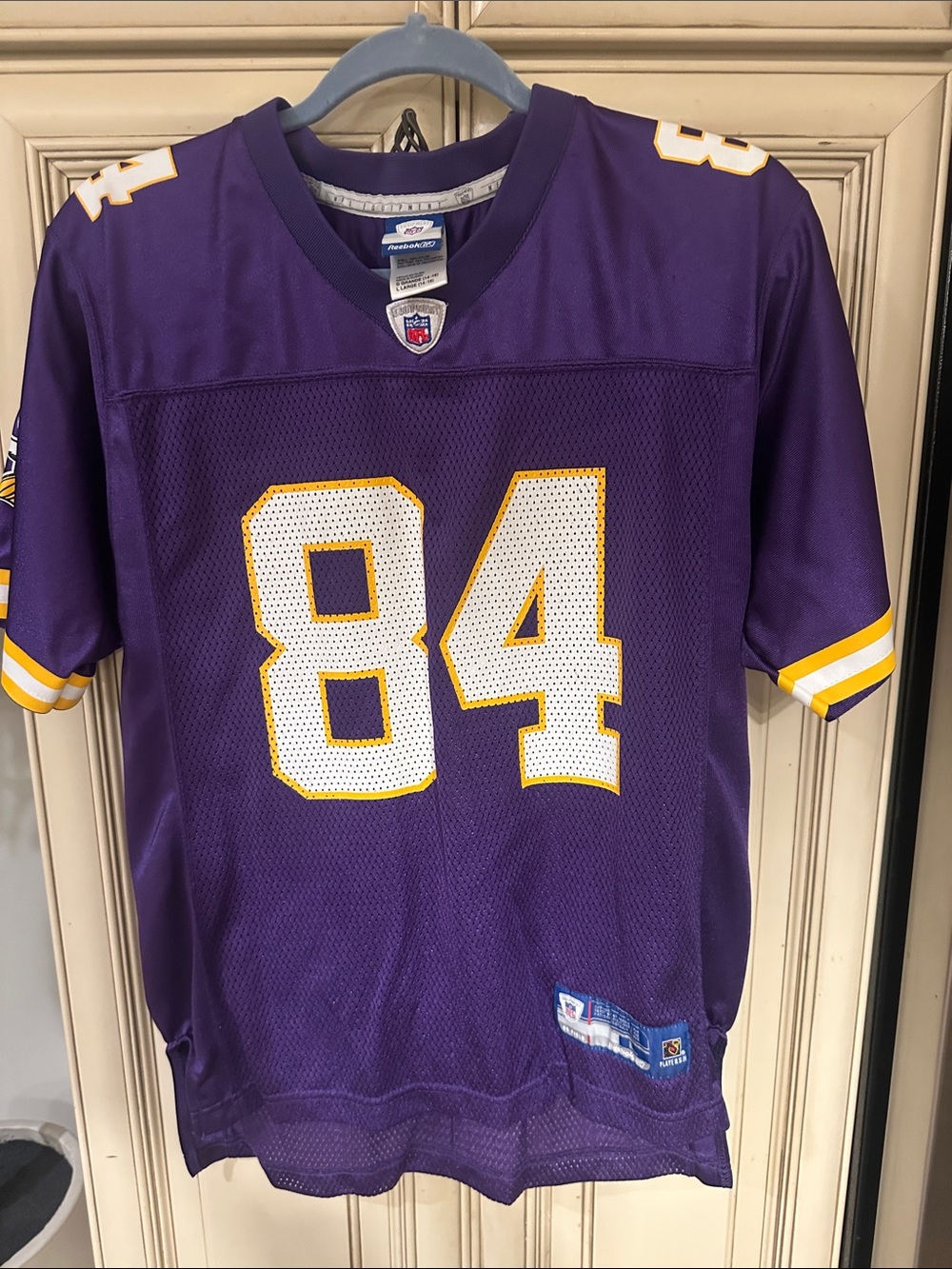 NFL Kids Purple #84 Football Jersey by Reebok